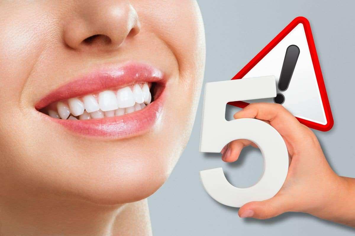 5 errori che danneggiano i denti