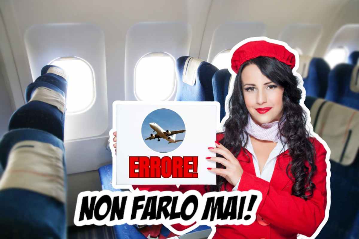 errori da non fare in un volo aereo